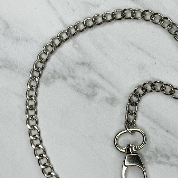 Silver Tone Skinny Chain Link Purse Handbag Bag Replacement Strap - Picture 11 of 13